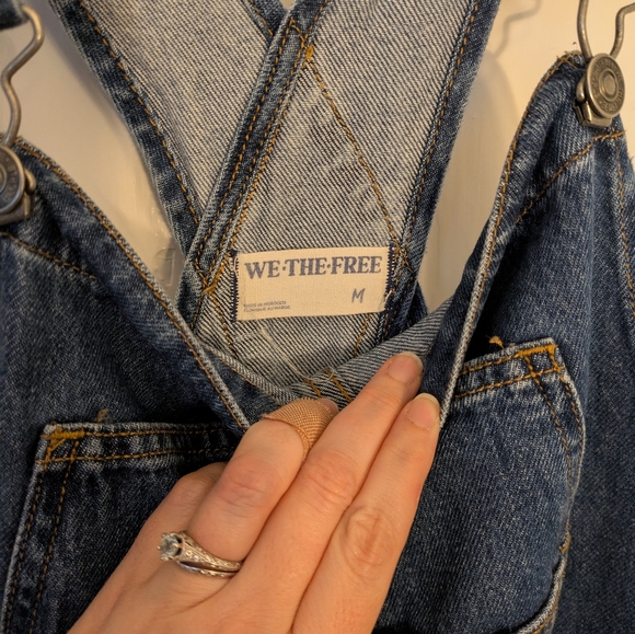 Free People Denim Overalls - Picture 5 of 6